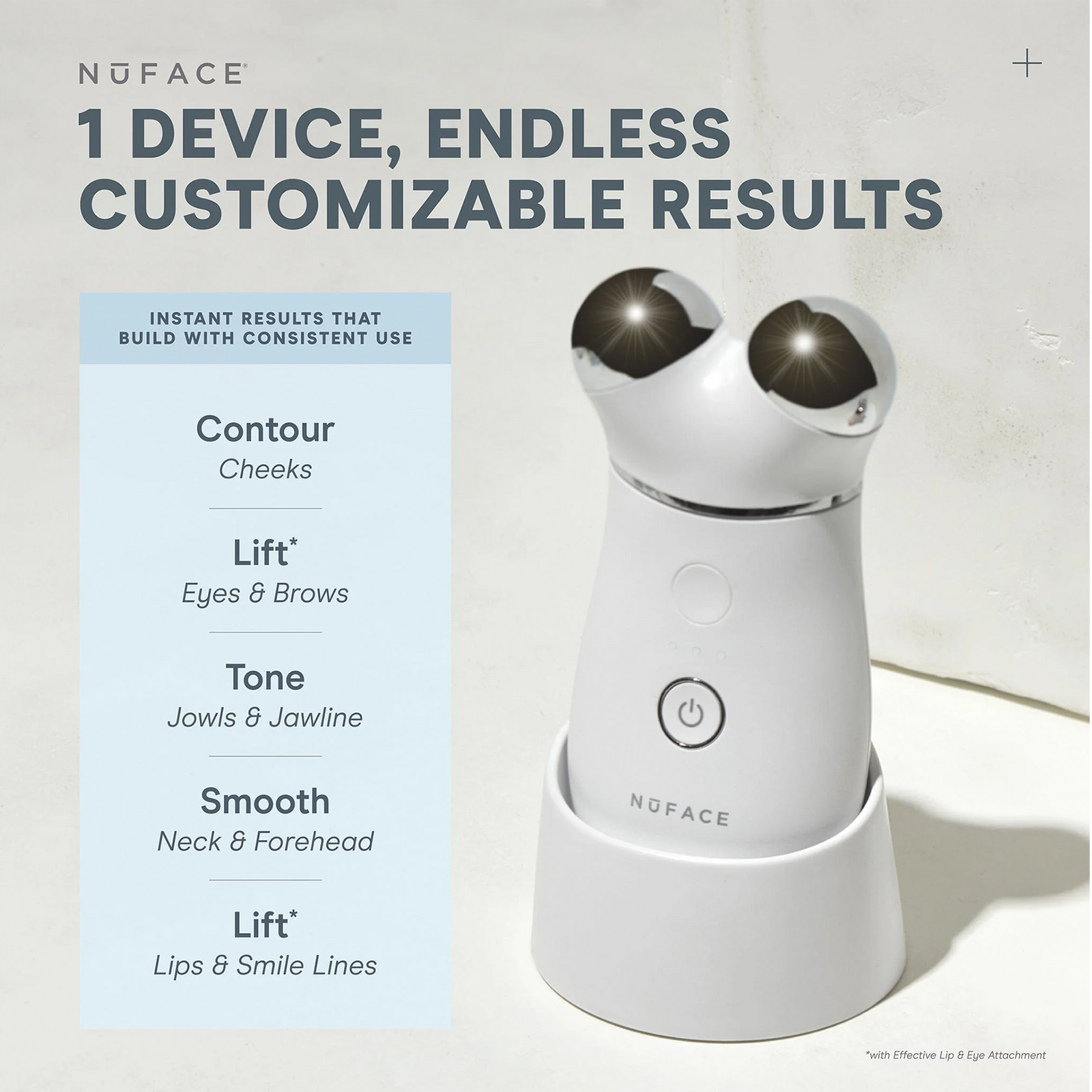NuFACE Trinity Pro 美顔器 NUFACE Trinity+ Pro Smart Device Facial Toning Kit — ici
