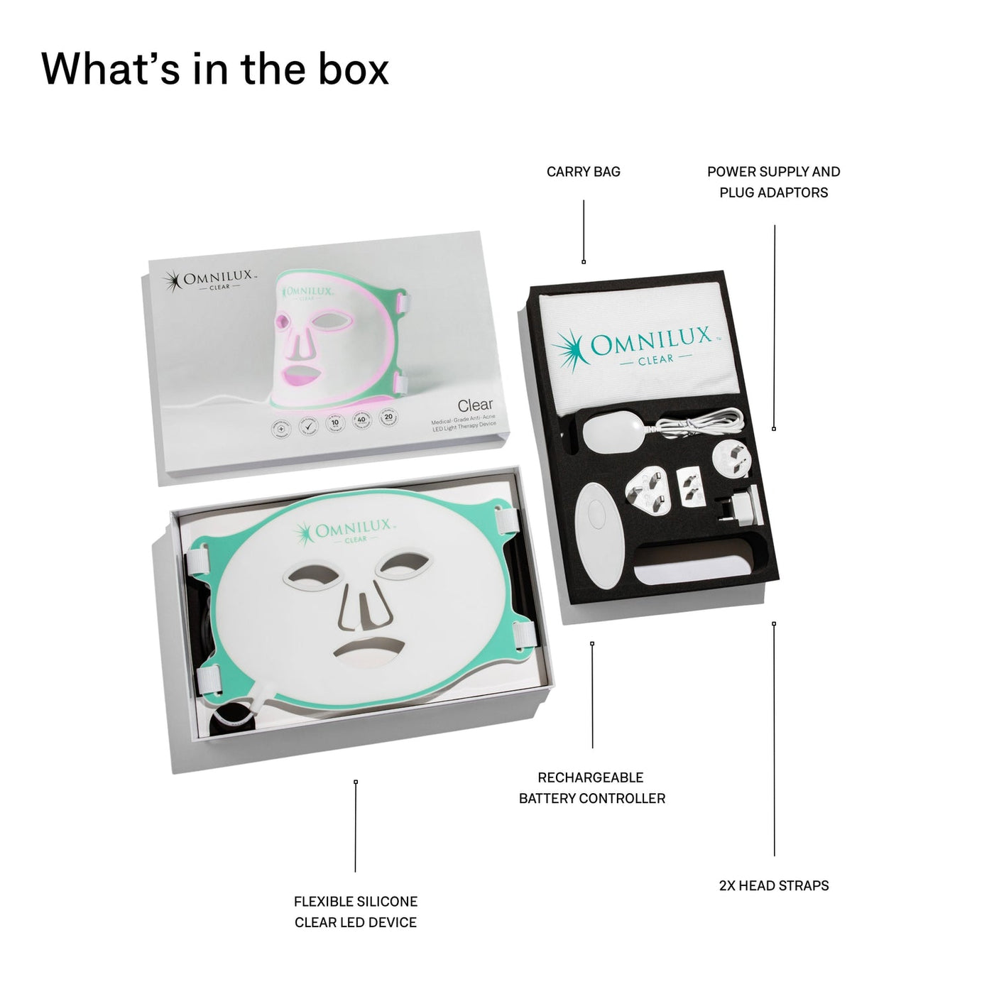 OMNILUX CLEAR 美顔器 Omnilux™ CLEAR LED Mask for Acne-Prone Skin